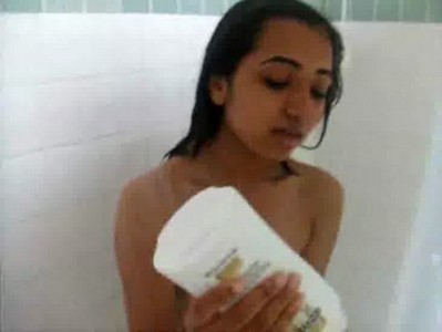 Indian girl in shower
